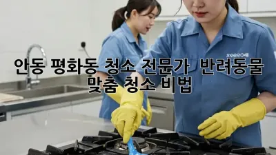 안동 평화동 청소 전문가 🏠🐾 반려동물 맞춤 청소 비법